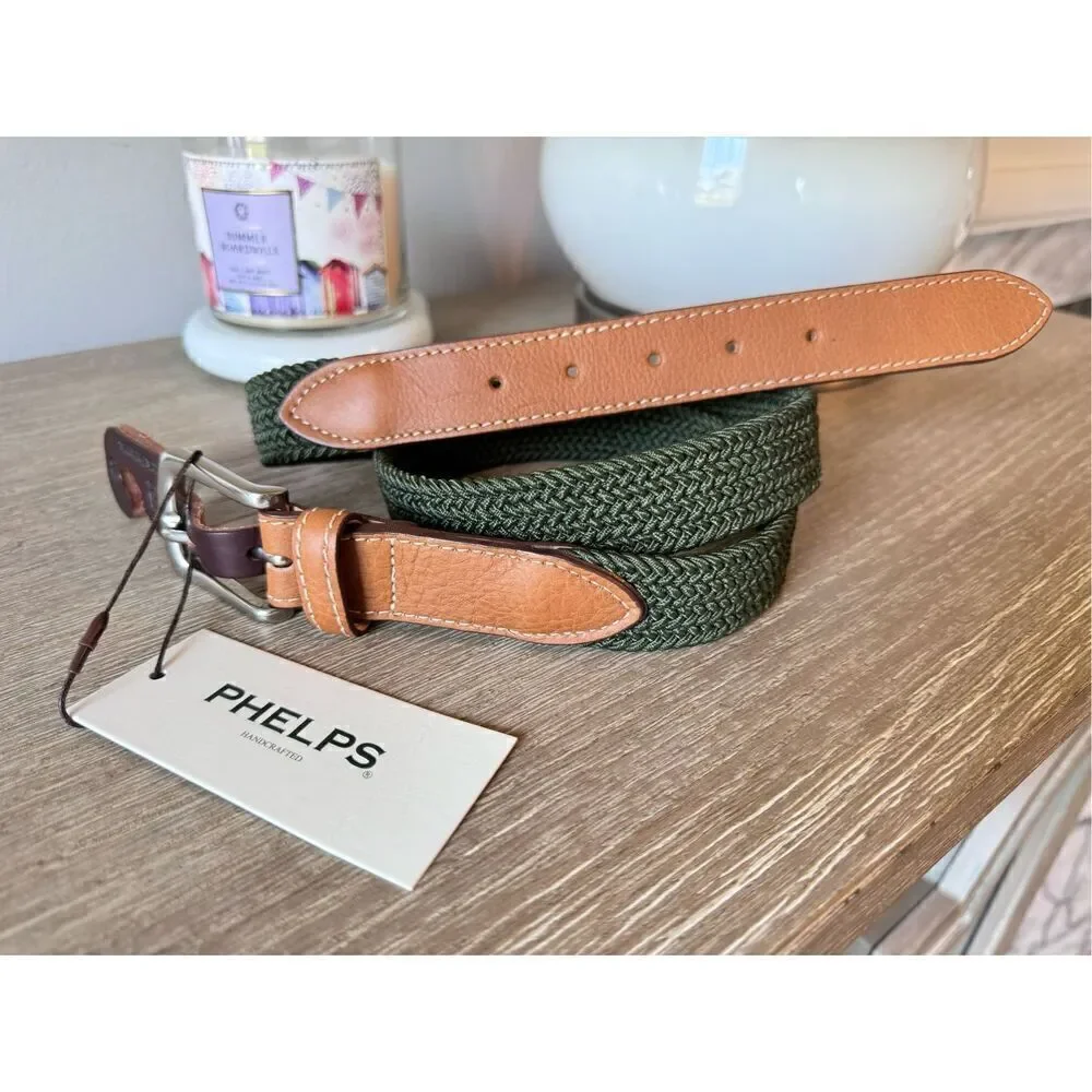 TB Phelps NWT Cooper Braided Stretch Belt‎ Size 40